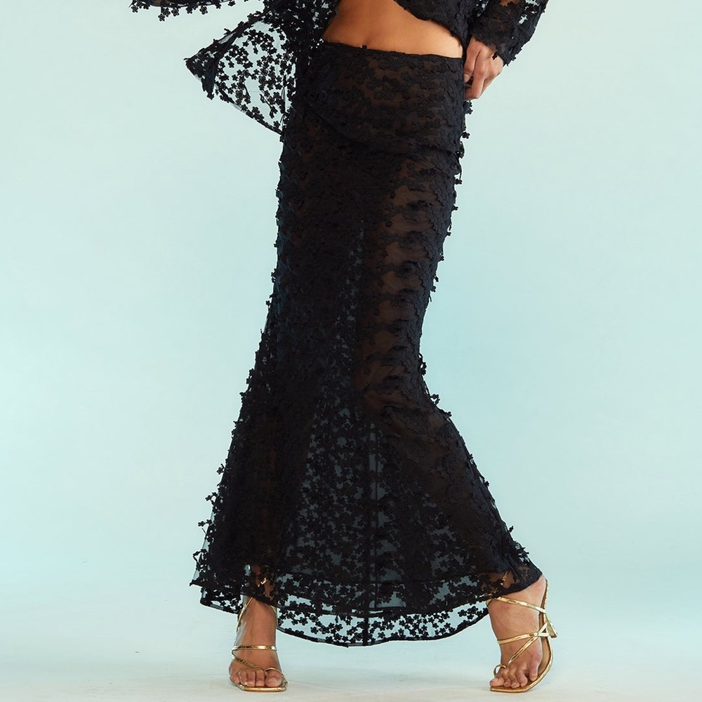 NWT Cynthia Rowley Lace Skirt 0